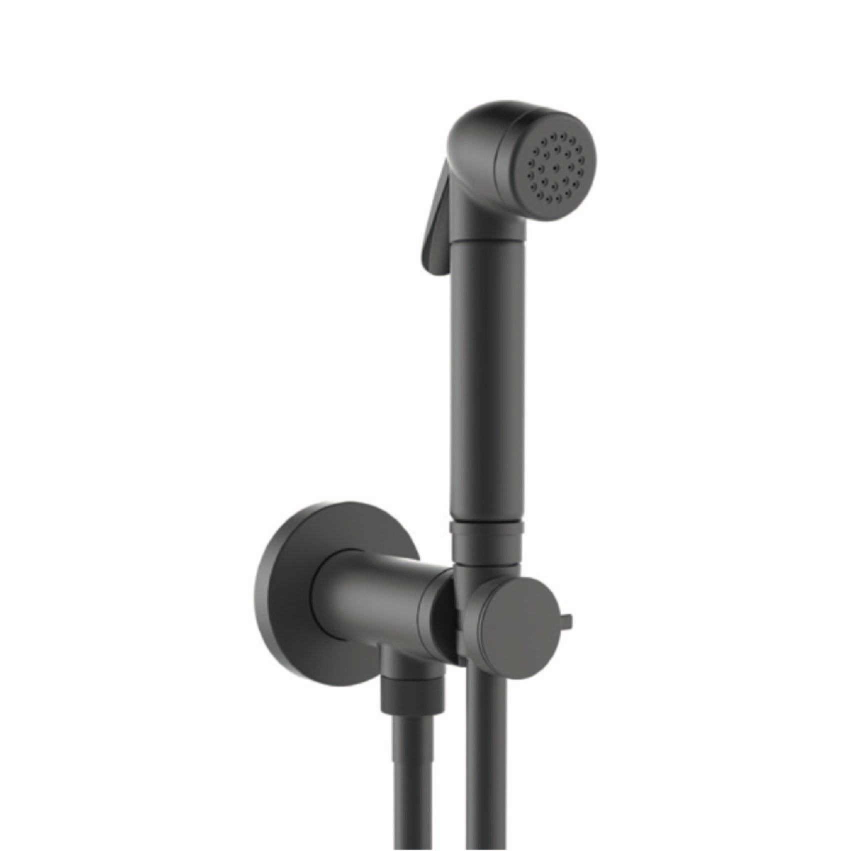 Bidet de mano italiano (Negro mate con goma) - E9